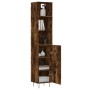Aparador de madera contrachapada roble ahumado 34,5x34x180 cm de , Aparadores - Ref: Foro24-3189634, Precio: 88,06 €, Descuen...