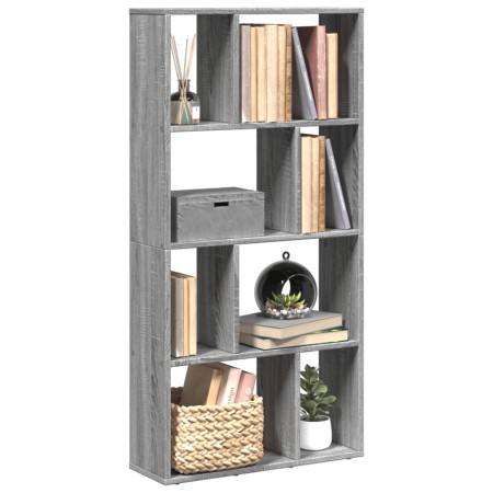 Estantería de madera de ingeniería gris Sonoma 60x20x120 cm de , Librerías y estanterías - Ref: Foro24-858152, Precio: 59,14 ...