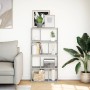 Estantería de madera de ingeniería gris Sonoma 60x20x120 cm de , Librerías y estanterías - Ref: Foro24-858152, Precio: 59,14 ...