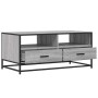 Mesa de centro madera ingeniería metal gris Sonoma 100x50x45cm de , Mesas de centro - Ref: Foro24-848787, Precio: 102,97 €, D...