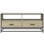 Mesa de centro madera ingeniería metal roble Sonoma 100x50x45cm de , Mesas de centro - Ref: Foro24-848785, Precio: 99,81 €, D...