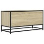 Mueble TV metal y madera ingeniería roble Sonoma 80x34,5x40 cm de , Muebles TV - Ref: Foro24-848820, Precio: 67,09 €, Descuen...