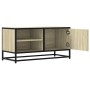 Mueble TV metal y madera ingeniería roble Sonoma 80x34,5x40 cm de , Muebles TV - Ref: Foro24-848820, Precio: 67,09 €, Descuen...