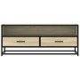 Mueble TV metal y madera ingeniería roble Sonoma 100x34,5x40 cm de , Muebles TV - Ref: Foro24-848815, Precio: 88,06 €, Descue...