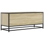 Mueble TV metal y madera ingeniería roble Sonoma 100x34,5x40 cm de , Muebles TV - Ref: Foro24-848815, Precio: 88,06 €, Descue...