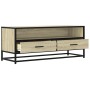 Mueble TV metal y madera ingeniería roble Sonoma 100x34,5x40 cm de , Muebles TV - Ref: Foro24-848815, Precio: 88,06 €, Descue...