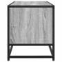 Mueble TV madera ingeniería y metal roble ahumado 80x34,5x40 cm de , Muebles TV - Ref: Foro24-848822, Precio: 67,29 €, Descue...