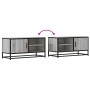 Mueble TV madera ingeniería y metal roble ahumado 80x34,5x40 cm de , Muebles TV - Ref: Foro24-848822, Precio: 67,29 €, Descue...