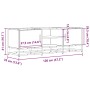 Mueble TV metal y madera ingeniería marrón roble 120x35x41 cm de , Muebles TV - Ref: Foro24-848843, Precio: 104,97 €, Descuen...