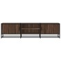 Mueble TV metal y madera ingeniería marrón roble 160x35x41 cm de , Muebles TV - Ref: Foro24-848848, Precio: 115,51 €, Descuen...