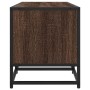 Mueble TV metal y madera ingeniería marrón roble 160x35x41 cm de , Muebles TV - Ref: Foro24-848848, Precio: 115,51 €, Descuen...