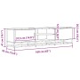 Mueble TV metal y madera ingeniería marrón roble 160x35x41 cm de , Muebles TV - Ref: Foro24-848848, Precio: 115,51 €, Descuen...