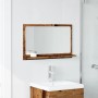 Espejo mueble de baño madera ingeniería envejecida 60x11x37 cm de , Tocadores de baño - Ref: Foro24-856197, Precio: 34,29 €, ...