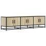 Mueble TV metal y madera ingeniería roble Sonoma 150x35x41 cm de , Muebles TV - Ref: Foro24-848860, Precio: 103,07 €, Descuen...