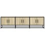 Mueble TV metal y madera ingeniería roble Sonoma 150x35x41 cm de , Muebles TV - Ref: Foro24-848860, Precio: 103,07 €, Descuen...