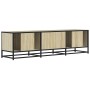 Mueble TV metal y madera ingeniería roble Sonoma 150x35x41 cm de , Muebles TV - Ref: Foro24-848860, Precio: 103,07 €, Descuen...
