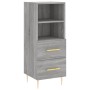 Aparador alto madera contrachapada gris Sonoma 34,5x34x180 cm de , Aparadores - Ref: Foro24-3199295, Precio: 109,42 €, Descue...