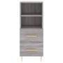 Aparador alto madera contrachapada gris Sonoma 34,5x34x180 cm de , Aparadores - Ref: Foro24-3199295, Precio: 109,42 €, Descue...