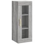 Aparador alto madera contrachapada gris Sonoma 34,5x34x180 cm de , Aparadores - Ref: Foro24-3199295, Precio: 109,42 €, Descue...