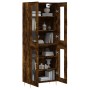Aparador alto madera contrachapada roble ahumado 69,5x34x180 cm de , Aparadores - Ref: Foro24-3198270, Precio: 165,94 €, Desc...