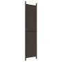 Biombo divisor de 4 paneles de tela marrón 200x220 cm de , Divisores de ambientes - Ref: Foro24-350199, Precio: 39,17 €, Desc...