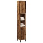 Armario de baño madera de ingeniería envejecida 30x30x190 cm de , Tocadores de baño - Ref: Foro24-857105, Precio: 78,95 €, De...