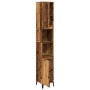 Armario de baño madera de ingeniería envejecida 30x30x190 cm de , Tocadores de baño - Ref: Foro24-857105, Precio: 78,95 €, De...