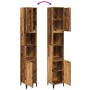 Armario de baño madera de ingeniería envejecida 30x30x190 cm de , Tocadores de baño - Ref: Foro24-857105, Precio: 78,95 €, De...