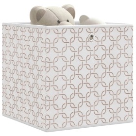 Cajas almacenaje plegables 10 uds no tejida crema 32x32x32 cm de , Cestas para almacenaje - Ref: Foro24-4018982, Precio: 42,7...
