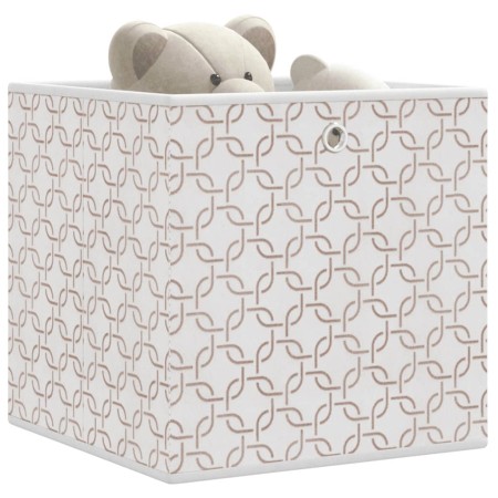 Cajas almacenaje plegables 10 uds no tejida crema 32x32x32 cm de , Cestas para almacenaje - Ref: Foro24-4018982, Precio: 42,7...