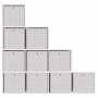 Cajas almacenaje plegables 10 uds no tejida crema 32x32x32 cm de , Cestas para almacenaje - Ref: Foro24-4018982, Precio: 42,7...