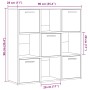 Estantería de madera de ingeniería roble artisan 90x28x90 cm de , Librerías y estanterías - Ref: Foro24-856059, Precio: 105,1...