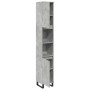 Armario de baño madera contrachapada gris hormigón 30x30x190 cm de , Tocadores de baño - Ref: Foro24-857201, Precio: 81,51 €,...