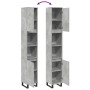 Armario de baño madera contrachapada gris hormigón 30x30x190 cm de , Tocadores de baño - Ref: Foro24-857201, Precio: 81,51 €,...