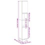 Armario de baño madera contrachapada roble artisan 30x30x190 cm de , Tocadores de baño - Ref: Foro24-857203, Precio: 101,77 €...