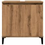 Mueble de lavabo madera de ingeniería roble artisan 58x33x60 cm de , Tocadores de baño - Ref: Foro24-857118, Precio: 58,72 €,...