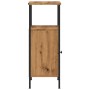 Mesita de noche madera de ingeniería roble artisan 41x31x80 cm de , Mesitas de noche - Ref: Foro24-857248, Precio: 52,60 €, D...
