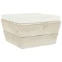 Otomana de palets de jardín con cojín madera abeto impregnada de vidaXL, Sofás modulares de exterior - Ref: Foro24-3063374, P...