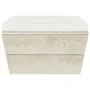 Otomana de palets de jardín con cojín madera abeto impregnada de vidaXL, Sofás modulares de exterior - Ref: Foro24-3063374, P...