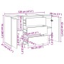 Aparador madera de ingeniería madera envejecida 120x41x75 cm de , Aparadores - Ref: Foro24-856794, Precio: 165,72 €, Descuent...