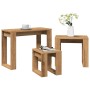 Mesas apilables 3 uds madera de ingeniería roble artisan de , Mesas auxiliares - Ref: Foro24-856679, Precio: 58,94 €, Descuen...