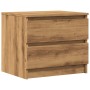 Mesita de noche madera de ingeniería roble artisan 50x40x43.5cm de , Mesitas de noche - Ref: Foro24-856520, Precio: 53,92 €, ...