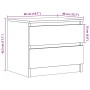 Mesita de noche madera de ingeniería roble artisan 50x40x43.5cm de , Mesitas de noche - Ref: Foro24-856520, Precio: 53,92 €, ...