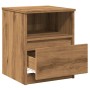Mesitas noche 2 uds madera ingeniería roble artisan 40x40x50 cm de , Mesitas de noche - Ref: Foro24-856501, Precio: 80,85 €, ...