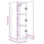 Mueble para TV madera de ingeniería envejecida 30,5x30x90 cm de , Muebles TV - Ref: Foro24-856394, Precio: 52,55 €, Descuento: %