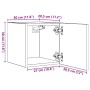 Mueble de pared para TV madera envejecida 30,5x30x30 cm de , Muebles TV - Ref: Foro24-856412, Precio: 29,80 €, Descuento: %