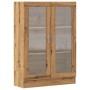 Armario de madera de ingeniería roble artisan 82,5x30,5x115 cm de , Librerías y estanterías - Ref: Foro24-856157, Precio: 115...