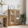 Armario de madera de ingeniería roble artisan 82,5x30,5x115 cm de , Librerías y estanterías - Ref: Foro24-856157, Precio: 115...