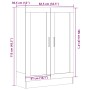 Armario de madera de ingeniería roble artisan 82,5x30,5x115 cm de , Librerías y estanterías - Ref: Foro24-856157, Precio: 115...