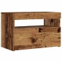 Mueble TV luces LED madera ingeniería envejecida 60x35x40 cm de , Muebles TV - Ref: Foro24-856309, Precio: 52,48 €, Descuento: %